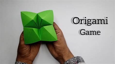 How to make an Origami Game in five minutes .